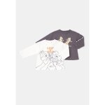T - shirt bb blanc cass / gris manches longues 3 mois disney - le lot de 2 t - shirts