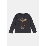 T - shirt fille anthracite manches longues 7 - 8 ans tex