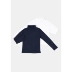 T - shirt fille marine / blanc col roul 11 - 12 ans tex - le lot de 2 t - shirts