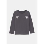 T - shirt garon anthracite manches longues 7 - 8 ans disney
