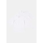 T - shirt gar�on blanc manches longues 9 - 10 ans tex - le lot de 2 t - shirts