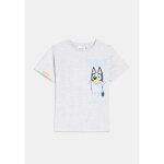 T - shirt garon gris 4 - 5 ans bluey bbc