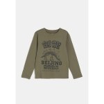T - shirt garon kaki manches longues 9 - 10 ans tex