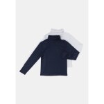 T - shirt gar�on marine / gris col roul� 3 - 4 ans tex - le lot de 2 t - shirts