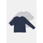 T - shirt garon marine / gris manches longues 3 - 4 ans tex - le lot de 2 t - shirts