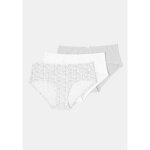 Shorty femme blanc / gris t34 / 36 tex - le lot de 3 shorties