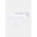 Shorty femme blanc t38 / 40 tex - le lot de 3 shorties