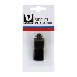 Sifflet en plastique - noir - le sifflet