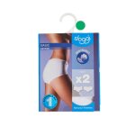 Slip femme blanc midi t50 sloggi - le lot de 2 slips