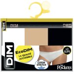 Slip femme blanc / peau / noir 36 / 38 dim - le lot de 3 slips Slip femme blanc / peau / noir 36 / 38 dim - le lot de 3 slips