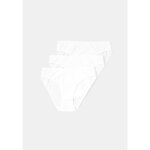 Slip femme blanc t34 / 36 tex - le lot de 3 slips