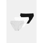 Slip femme gris / blanc / noir t38 / 40 tex - le lot de 3 slips