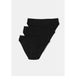Slip femme noir t38 / 40 tex - le lot de 3 slips