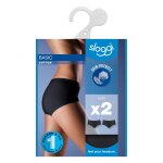 Slip femme noir t46 sloggi - le lot de 2 slips Slip femme noir t46 sloggi - le lot de 2 slips