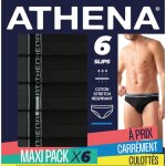 Slip homme noir t5 athena - le lot de 6 slips
