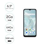 Smartphone aero black 64go logicom