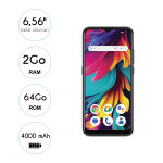 Smartphone onix 64 go noir logicom