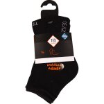 Socquettes fille rouge / noir / gris / blanc invisibles uni t35 / 38 tex - le lot de 3 paires