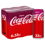 Soda au cola got cherry coca - cola - le pack de 6 canettes de 33cl