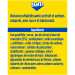 Soda au citron aux armes naturels fanta - la bouteille de 50cl