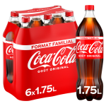 Soda au cola got original coca - cola - le pack de 6 bouteilles de 1, 75l