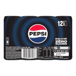 Soda au cola sans sucres pepsi - le pack de 12 canettes de 33cl