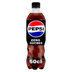 Soda au cola z�ro sucres pepsi - la bouteille de 50cl