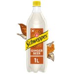 Soda ginger beer au gingembre schweppes - la bouteille de 1l