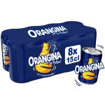 Soda � l'orange et sa pulpe orangina - le pack de 8 canettes de 15cl