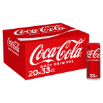 Soda au cola got original coca - cola - le pack de 20 canettes de 33cl
