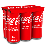 Soda au cola got original coca - cola - le pack de 6 canettes de 33cl