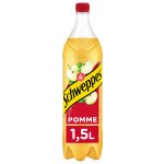 Soda À la pomme schweppes - la bouteille d'1, 5l Soda À la pomme schweppes - la bouteille d'1, 5l
