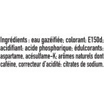 Soda au cola go�t cherry z�ro sucres coca - cola - la bouteille d'1, 25l