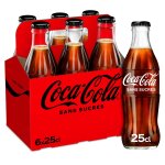 Soda au cola zro sucres coca - cola - le pack de 6 bouteilles de 25cl
