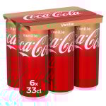 Soda au cola got vanille coca - cola - le pack de 6 canettes de 33cl