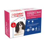 Soin anti - puces anti - tiques chien 2 - 10kg clement thekan - la paquet de 4 pipettes