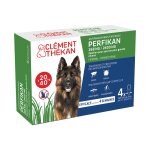 Soin anti - tiques pour chiens 20 - 40kg clement thekan - la boite de 4 pipettes