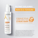 Crme solaire peau fragile corps trs haute protection spf 50 + invisible aderma - le flacon de 200ml ...