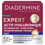 Soin de nuit repulpant visage expert actif hyaluronique diadermine - le pot de 50ml