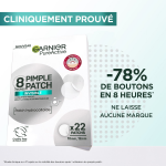 Soin visage patch invisible garnier - la boite de 22 patchs