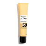 Crème solaire fluide visage haute protection spf 50 + anti - âge sunissime lierac - le tube de 40ml Crème solaire fluide visage haute protection spf 50 + anti - âge sunissime lierac - le tube de 40ml