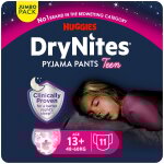 Sous - vêtements de nuit 13 + ans 48 - 60kg fille jumbo pack drynites huggies - le paquet de 11 culottes ... Sous - vêtements de nuit 13 + ans 48 - 60kg fille jumbo pack drynites huggies - le paquet de 11 culottes ...