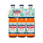 Cocktail spritz sans alcool cinzano - le pack de 3 bouteilles de 25cl