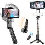 Stabilisateur motoris� + perche pour selfie noir koolstar