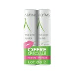 Baume � l�vres fragiles et dess�ch�es a - derma - les 2 sticks de 4g