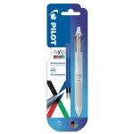 Styllo roller effaable 4 couleurs blanc rechargeable + 2 recharges pilot - le stylo + 2 recharges