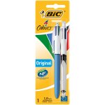 Stylo  bille bic 4 colours original + multifonction pointe moyenne bic - le lot de 2 stylos