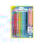 Stylo double pointe feutre et pinceau papermate - le lot de 8 stylos