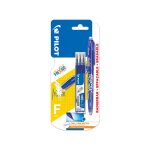 Stylo roller effaable ball bleu x1 + 3 recharges fine pilot - le lot 1 roller effaable + 3 recharges ...