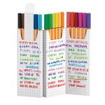 Stylo feutre point 88 avec etui - le lot de 18 stabilo - le lot de 18 stylos feutres